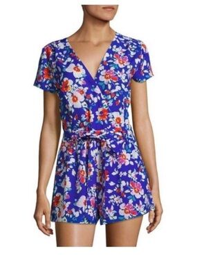 Yumi Kim Blue love potion Paradise floral Romper XS